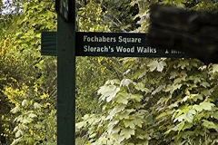 Slorachs Wood sign