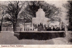 Fountain in winter